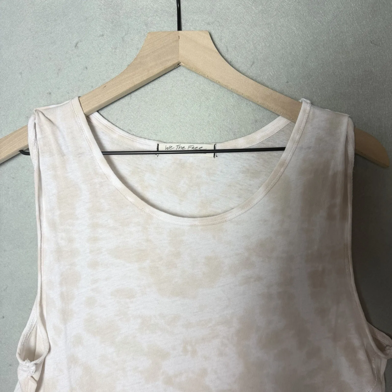 We The Free Womens Anytime Tie Dye Pink Ombre Babydoll Tank Top Shirt Size S - Image 4