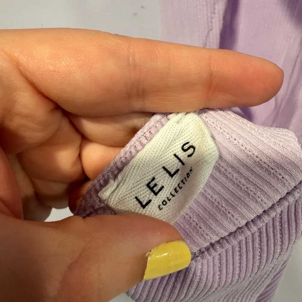 Purple ribbed Le Lis open back‎ bodysuit - Image 3