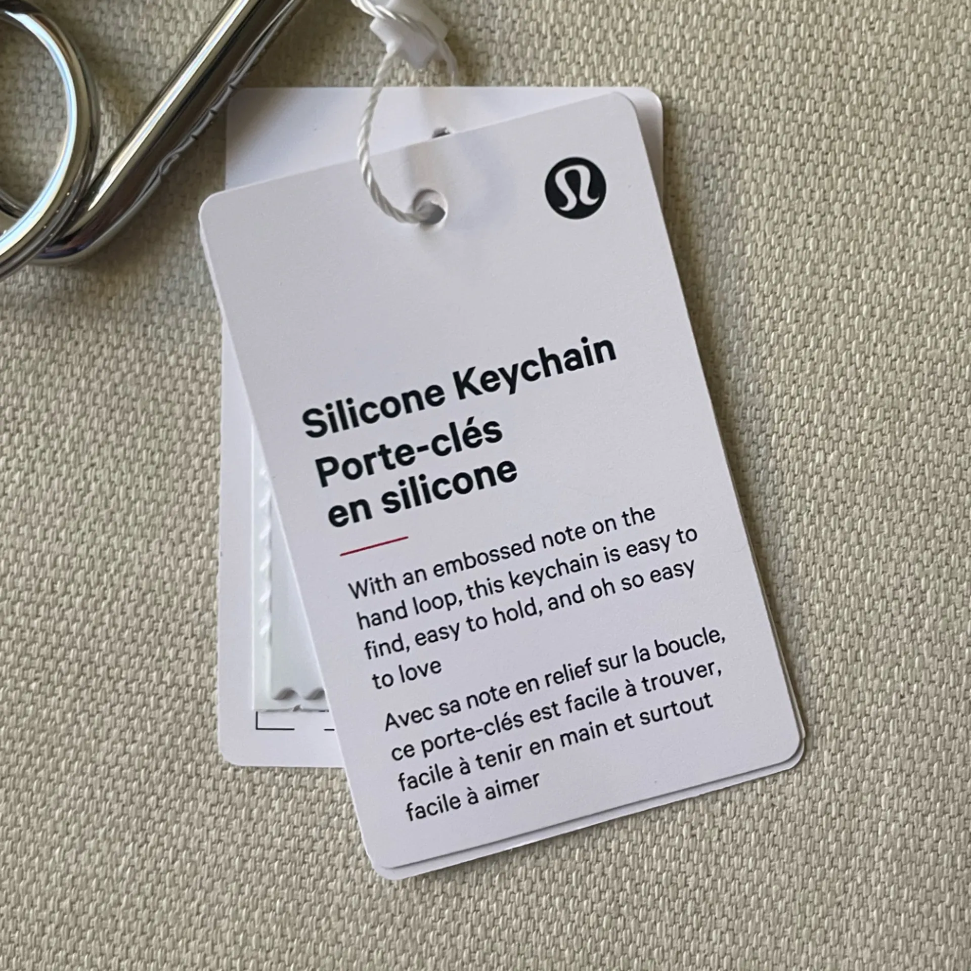 Lululemon  silicone keychain - Citra Lime - Image 3