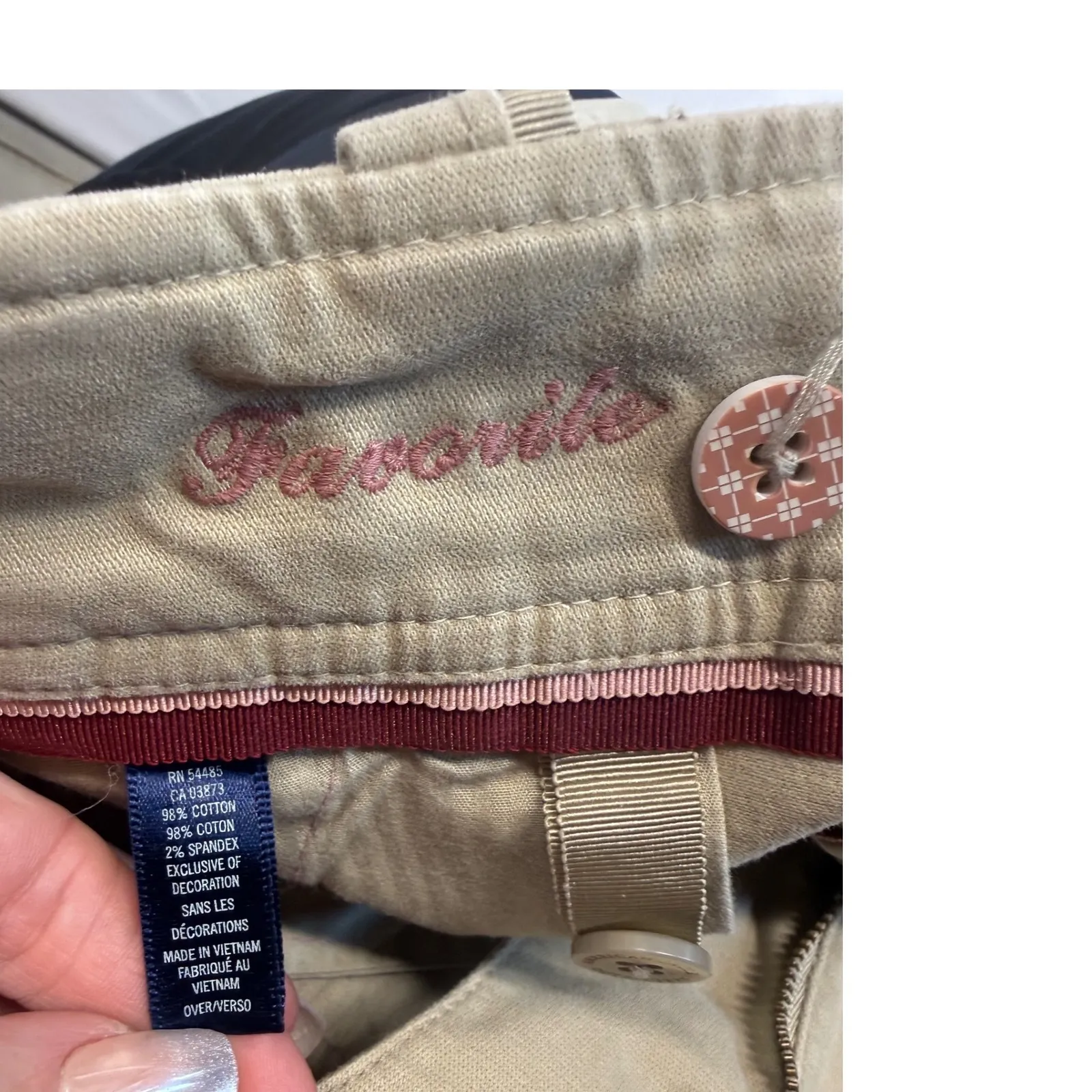 American Eagle Outfitters Women Khaki Bootcut Flare Pants Y2K 90s Retro Sz 10 - Image 13