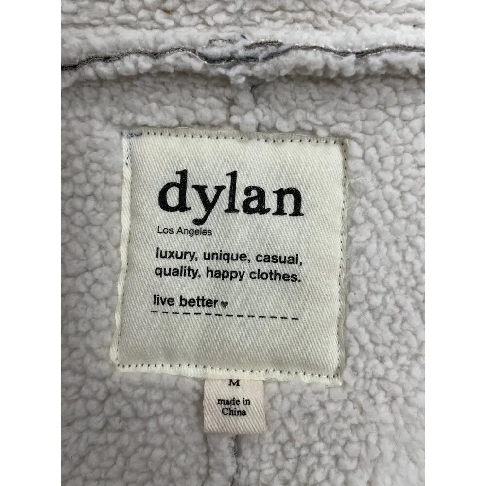 Dylan Los Angeles Womens Faux Fux Blue Vest Size M SKU 1103 - Image 4