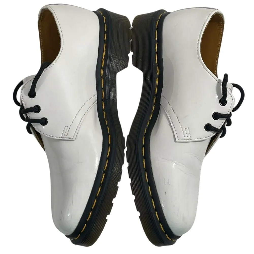 Dr. Martens‎ Oxford Shoes Women Size 7 White Patent Leather 26754 - Image 2