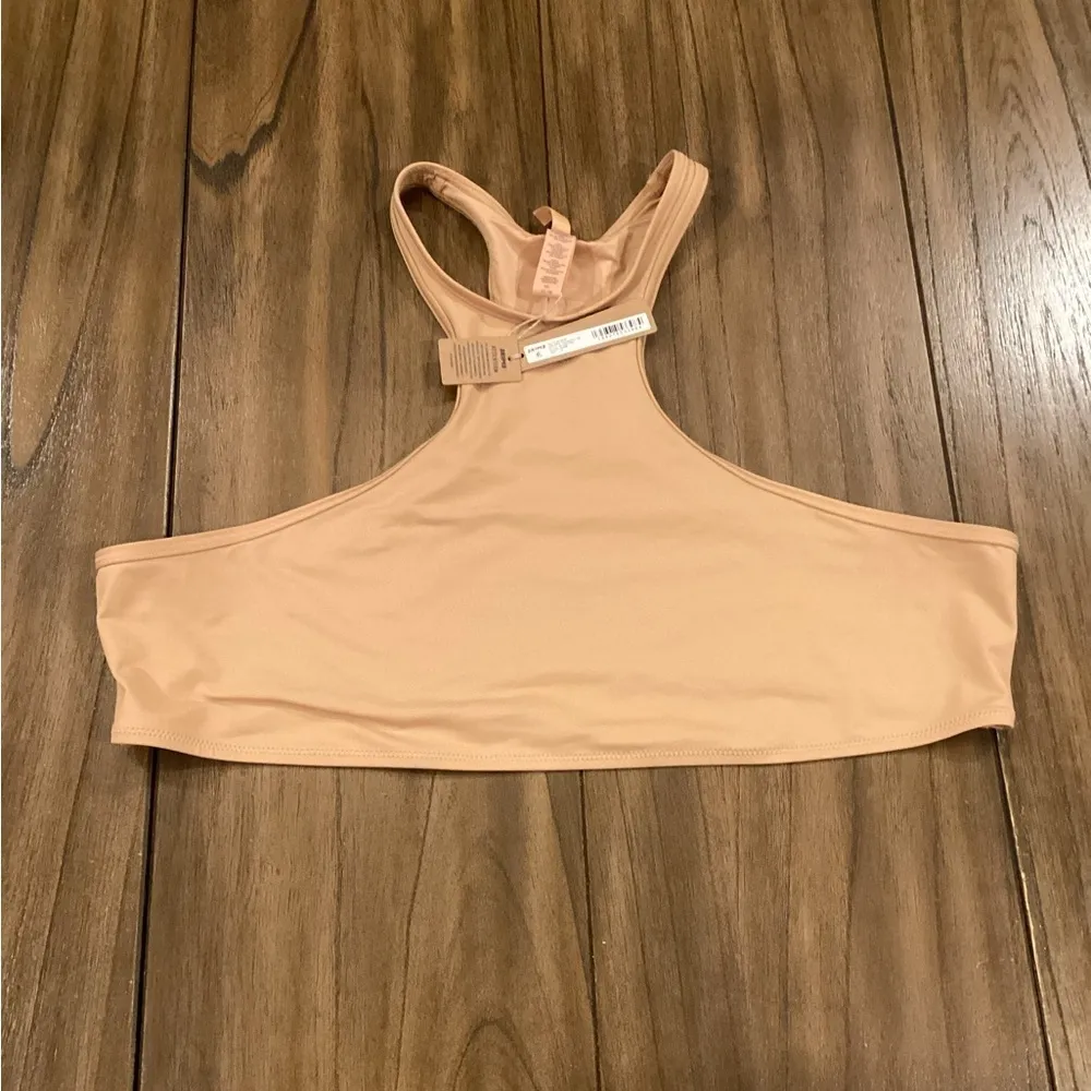 Skims high neck racerback bikini top and mid coverage bottom Swimsuit nwt 4x - Image 7