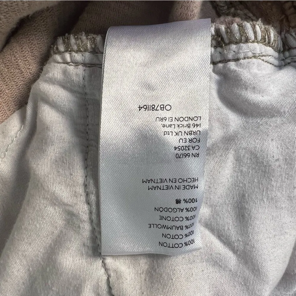 Cream Corduroy Pants Mom High Rise Straight Leg Ribbed Cotton Size 26 BDG - Image 6