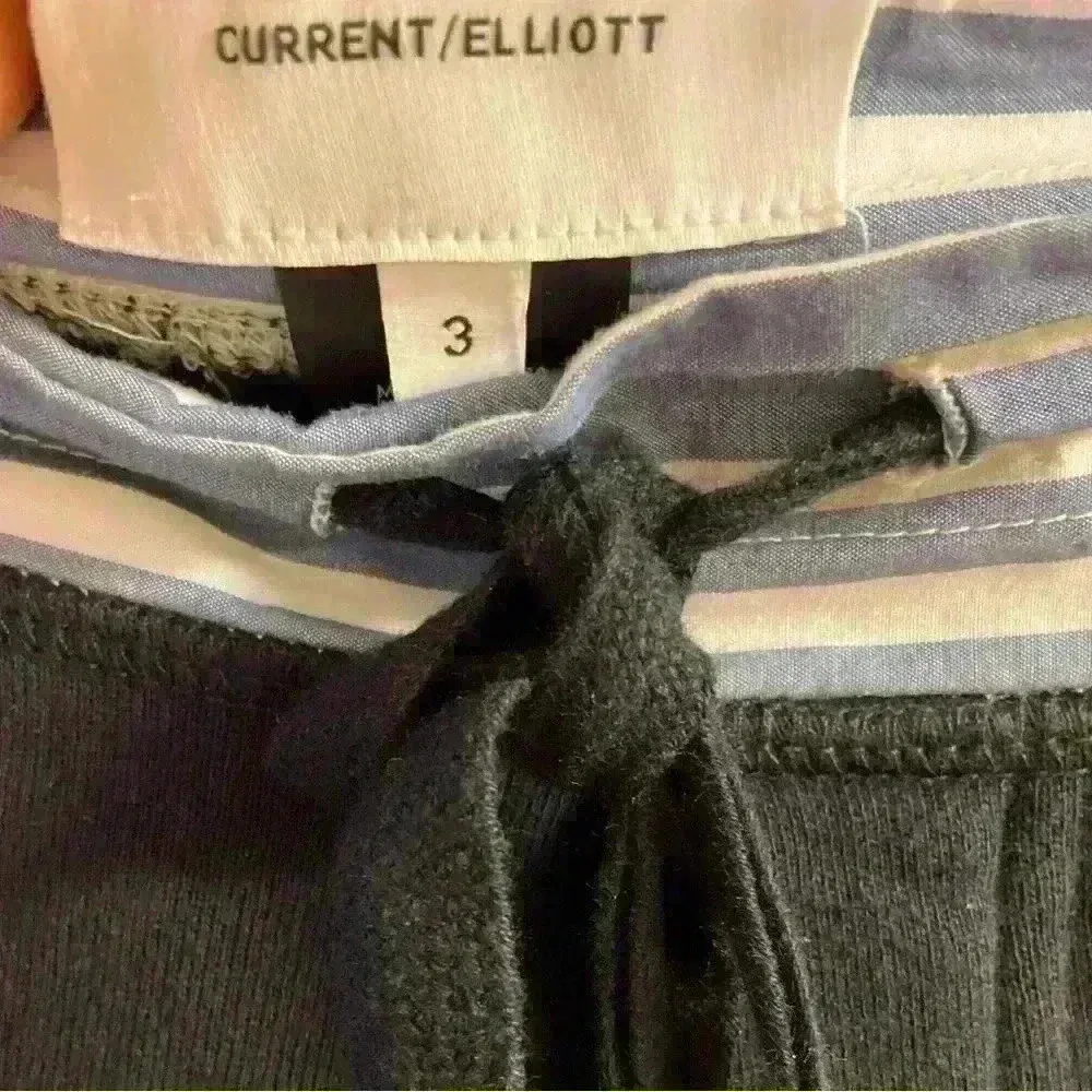 Current‎ Elliot black multimedia joggers with functional drawstring. Large (3) - Image 5