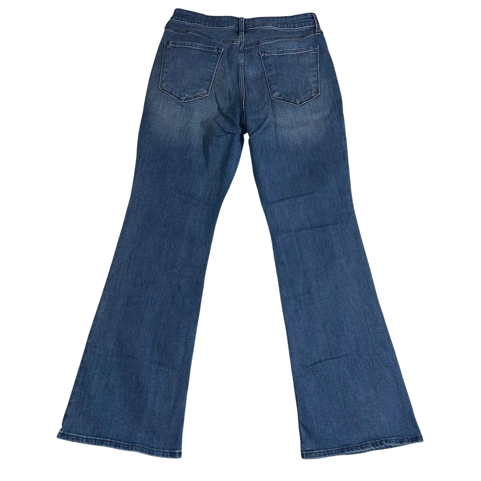 Old Navy Womens High Rise Flare Leg Denim Blue Jeans Dark Wash Size 12 - Image 6