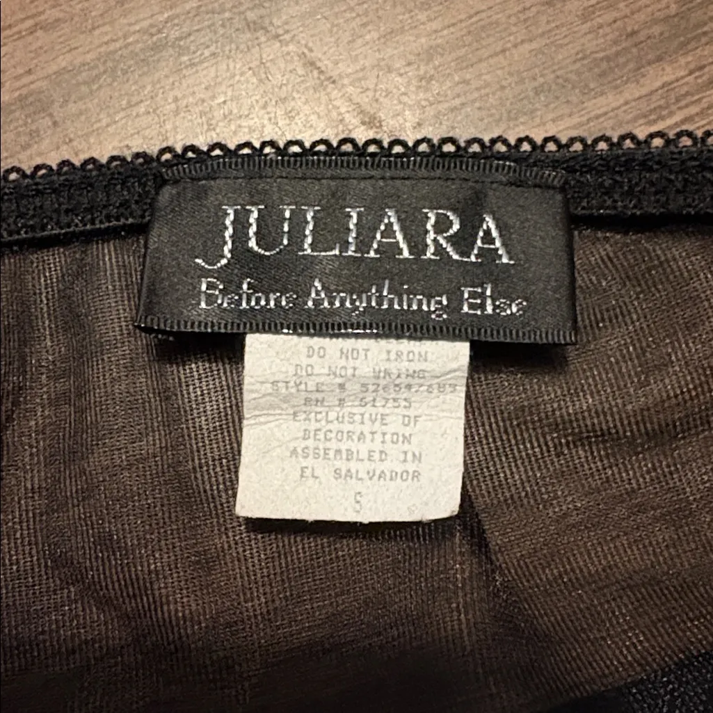 Juliara Before Anything Else Small Leopard Print Lingerie Feathers Black - Image 4