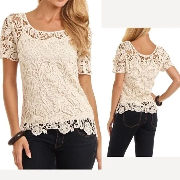 New! Adiva Crochet Double layered top! Gorgeous💕 Size undefined - Image 2