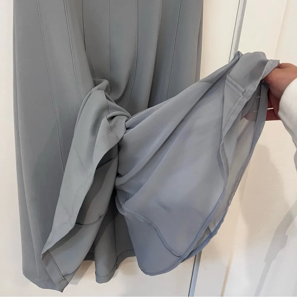 Lafayette 148 Ice Blue Dress Gray Size 6 - Image 7