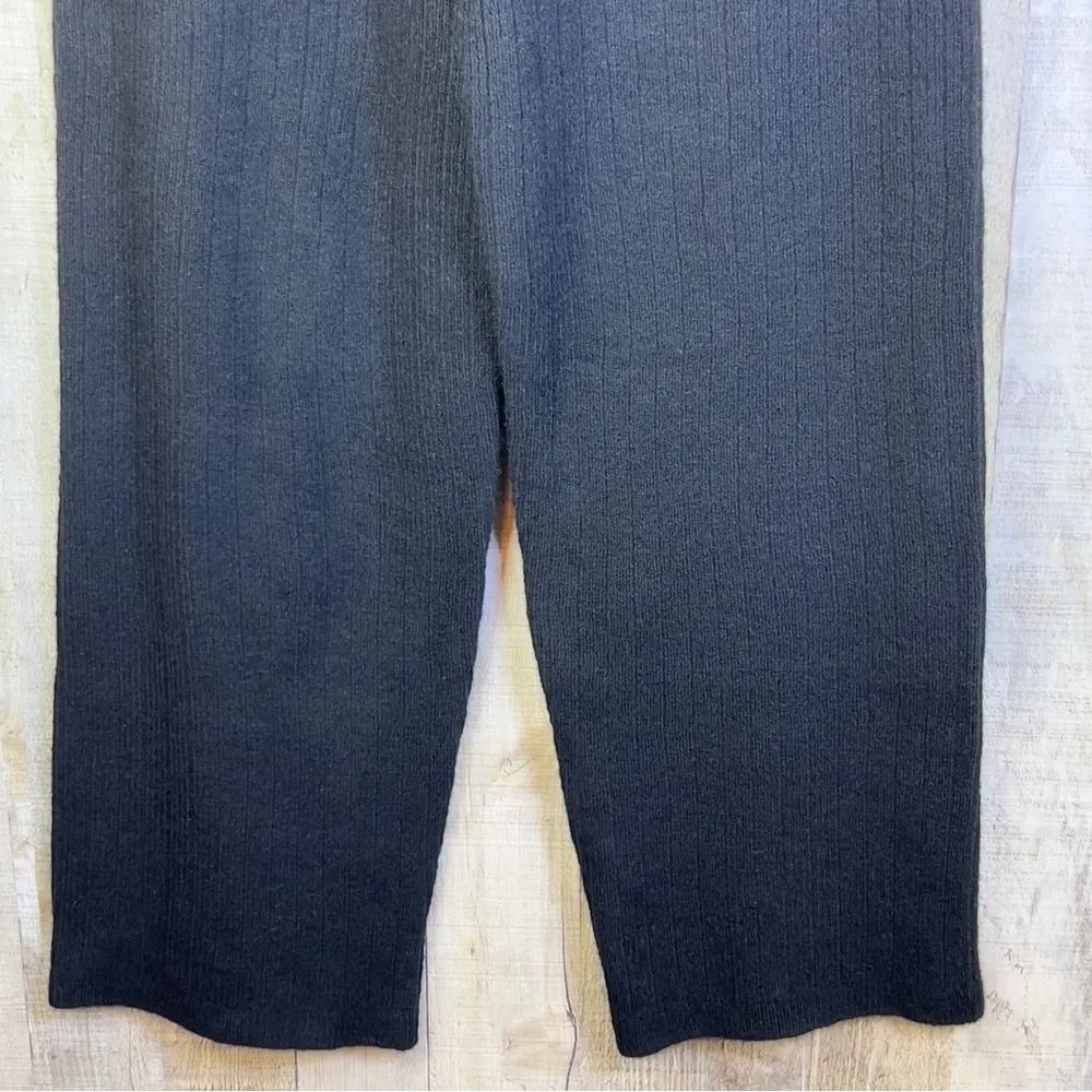 DKNY Black Sweater Style Joggers Size Small Straight Leg w/Drawstring - Image 6