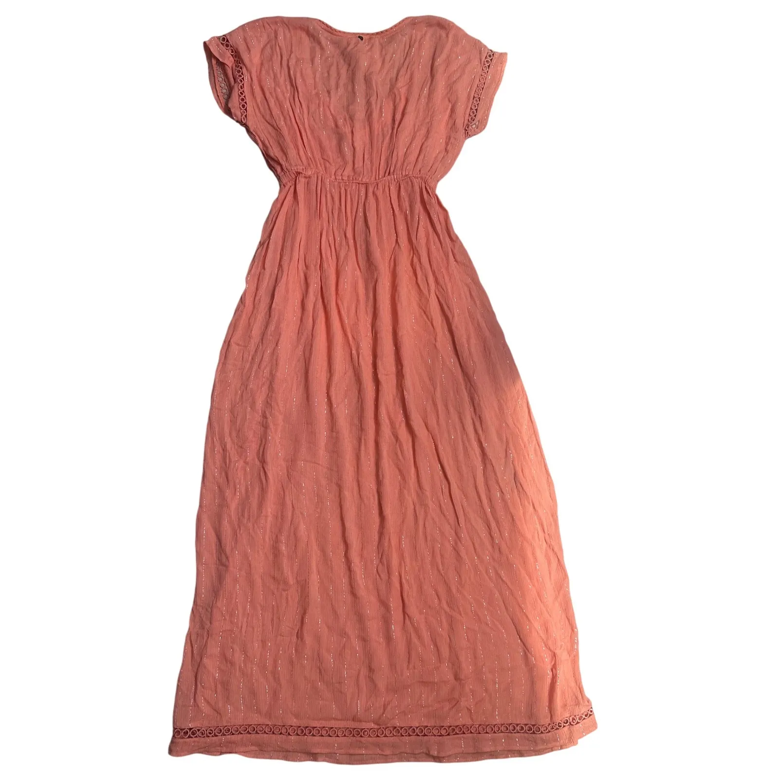 Z&L Europe made with love orange coverup beach maxi dress medium vacation - Image 2