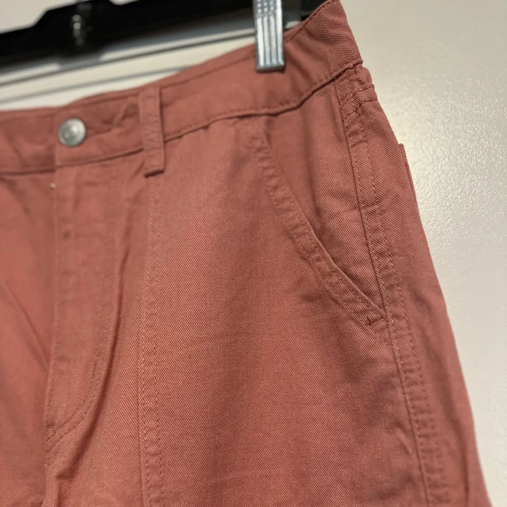 NWOT Forever 21 Dusty Rose/rust brown/ coral/orange color. Flare Fit Cargos. - Image 8