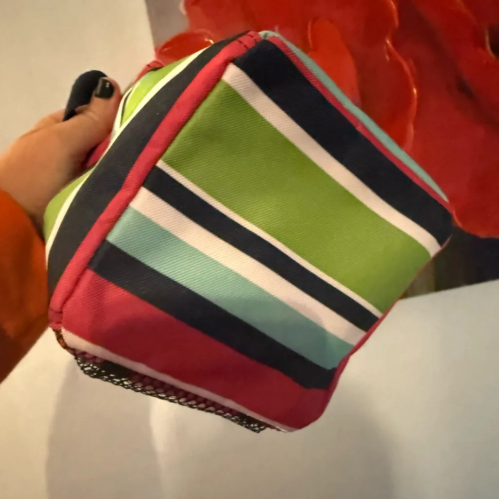 Thirty One Mini Littles Carry All Caddy Utility Organizer Bag 31 Gift Preppy Pop Green - Image 5