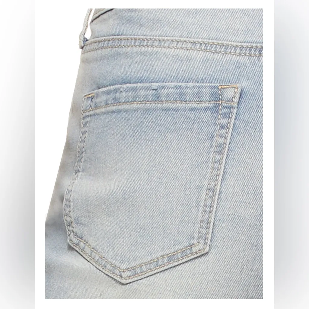 Distressed Bermuda Jean/Denim Shorts. - Image 5