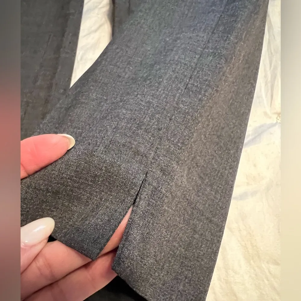 EVERLANE Gray Womens Slim Wool Blend Dress Pants Slacks Mid Rise Size 10 NWOT - Image 8