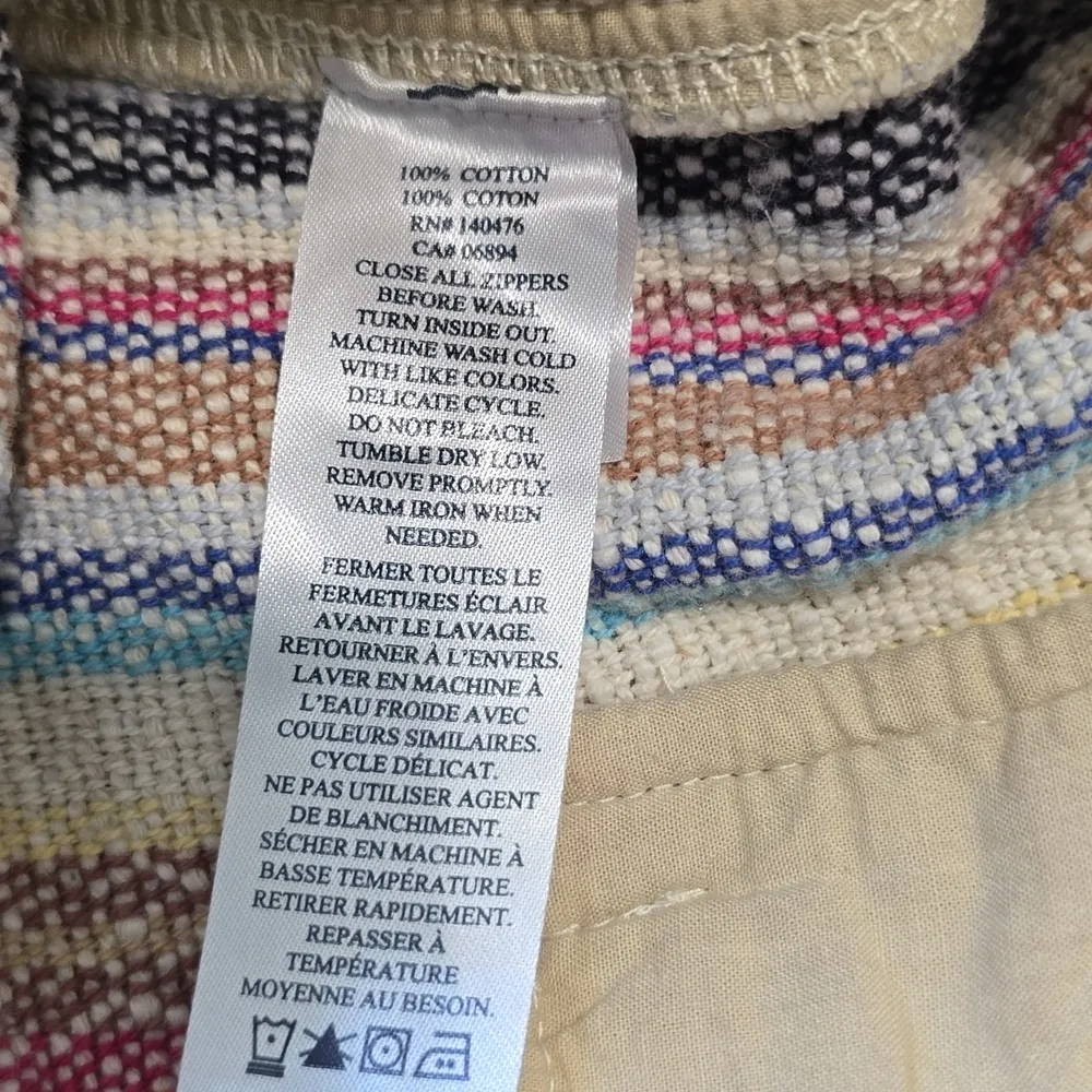 Faherty Mykonos Surf Rider Stripped Shorts Paper Bag Style Multicolor Size Xl Tan - Image 8