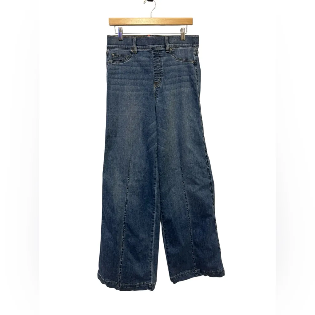 SPANX Wide Leg Jeans Size L Tall - Image 4