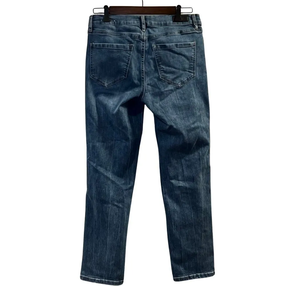 Nicole Miller Women's Tribeca Mid Rise Straight Leg Jeans Size 10 - Image 2