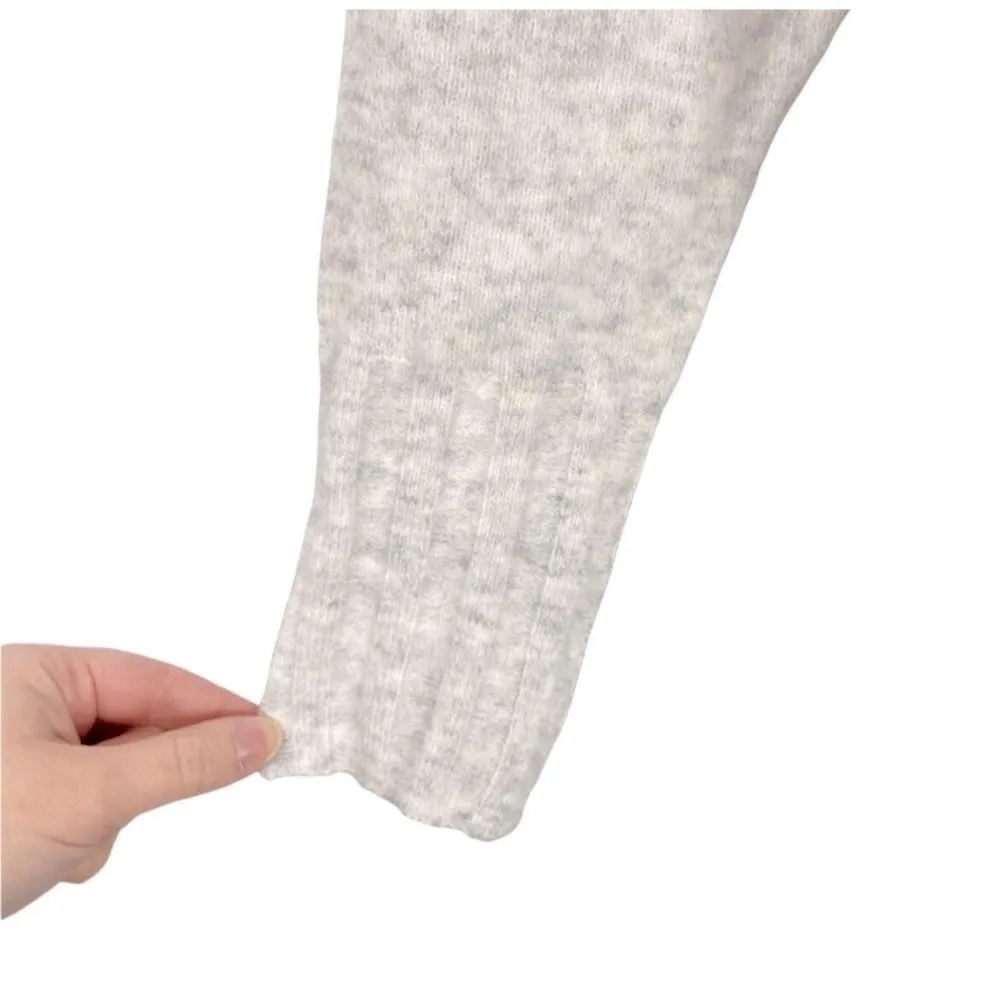 Topshop Wool Turtleneck crop Sweater XSMALL Grey pullover Marled long sleeve NEW - Image 8