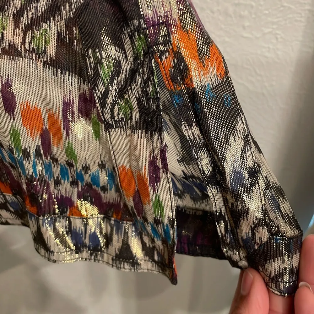 Tory Burch Silk Metallic Tunic - Image 8