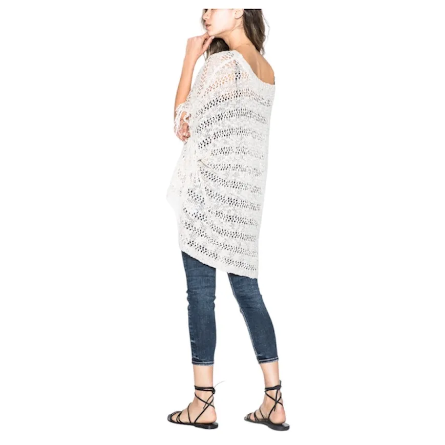 Silver Jeans🦎Sierra - Poncho Sweater With Fringe🌵 - Image 2