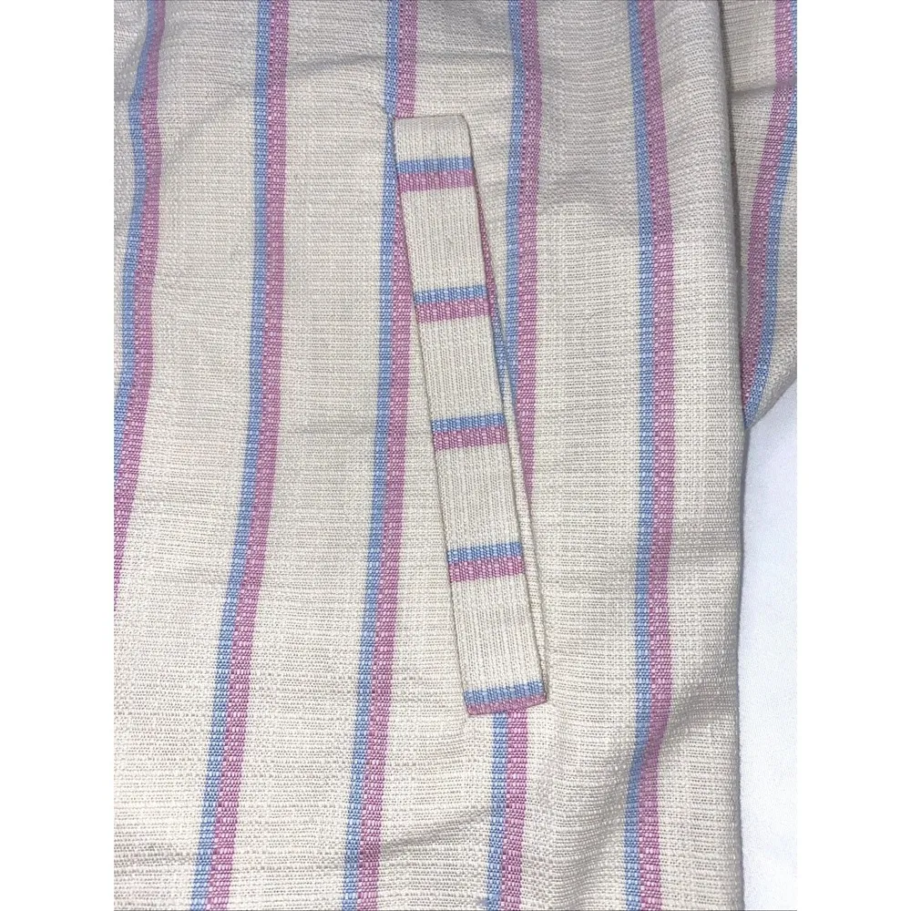 Southern Tide McKenna Striped Shift Dress Natural Size Small Tassel Beach Cotton - Image 8