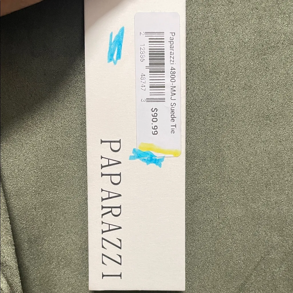 Paparazzi Olive Women's Blazer with Tie Front Size L - Image 3