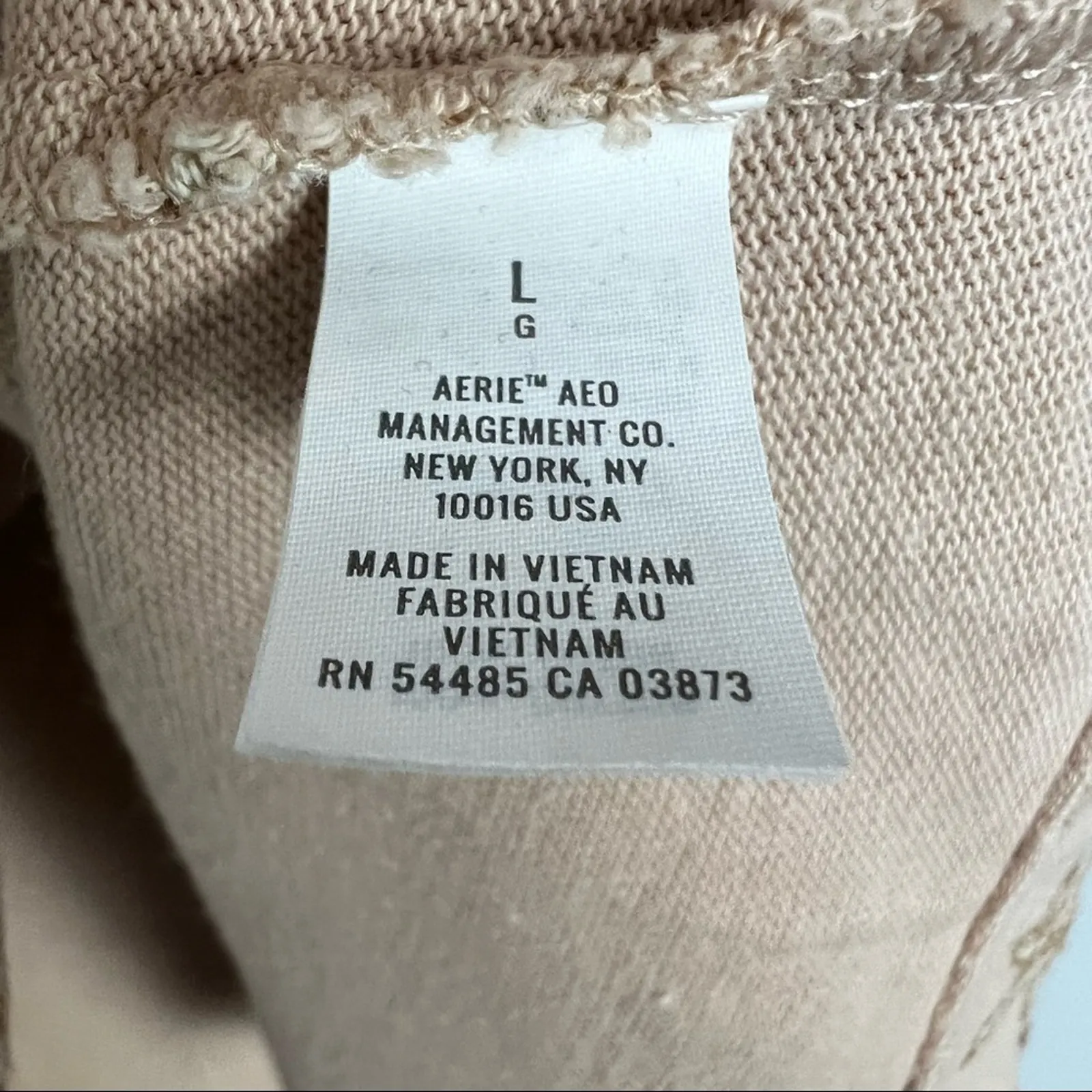 Aerie Safari Animal Print Tan Cutoff Sleeveless T-shirt Size Large - Image 6