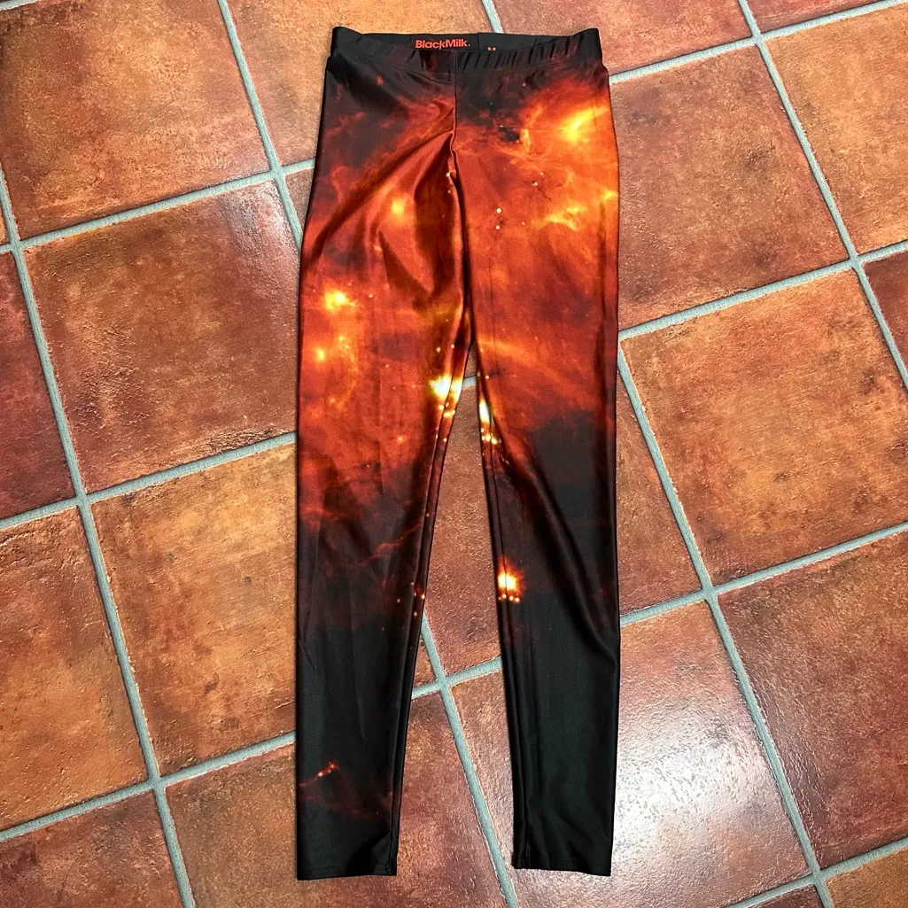 Blackmilk Fiery Lava Leggings - Image 2
