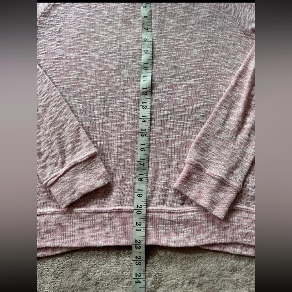 Disney Mickey and Minnie‎ Mouse Sweater Lightweight Heathered Pink Parks Size L - Image 7