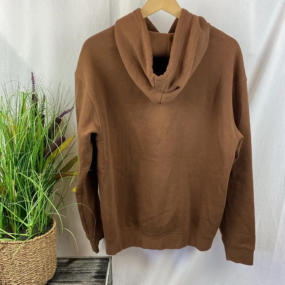 H&M Brown Long Sleeve Relaxed Fit Hoody Sweatshirt M - Image 2
