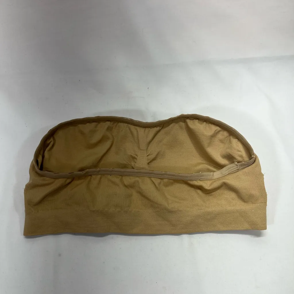 Custom Genie Strapless‎ Seamless Bandeau Bra Nylon & Spandex XL Tan PREOWNED - Image 2