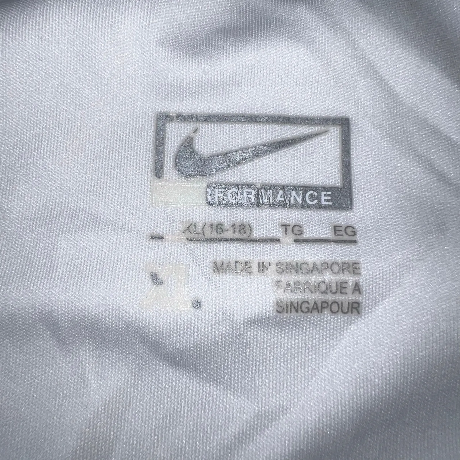 Nike Performance Womens Athletic Tank Top Pullover Sleeveless White Black XL - Image 7