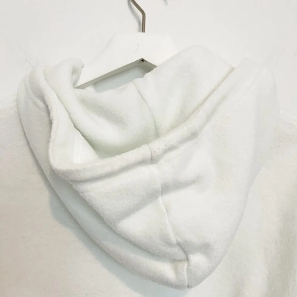 Feat Tie Dye Blanket Soft Pullover Hoodie in White Loungewear Winter Casual Cozy - Image 8