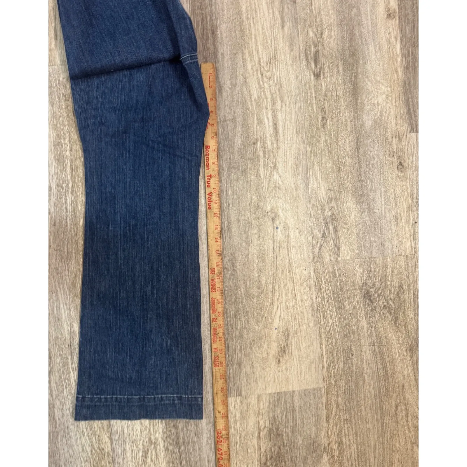 Talbots Flawless High Waist Flare Jeans Petite Size 12P Dark Wash Denim - Image 8