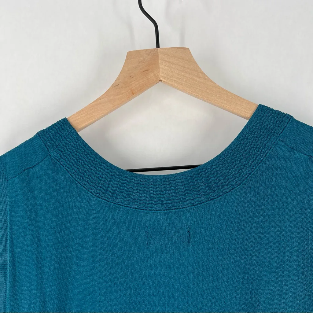 Avenue Womens Size 26/28 Teal Stretch Knit‎ Scoop Neck Sleeveless Swing Top - Image 11