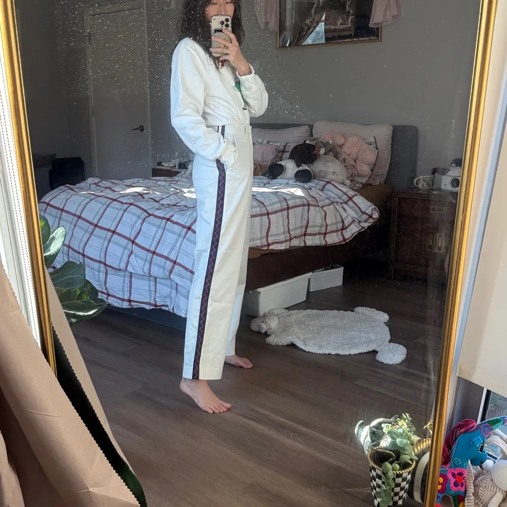 NWT ROWING BLAZERS TWILL COTTON PANTS WITH SIDE MOTIF Size 26 - Image 2