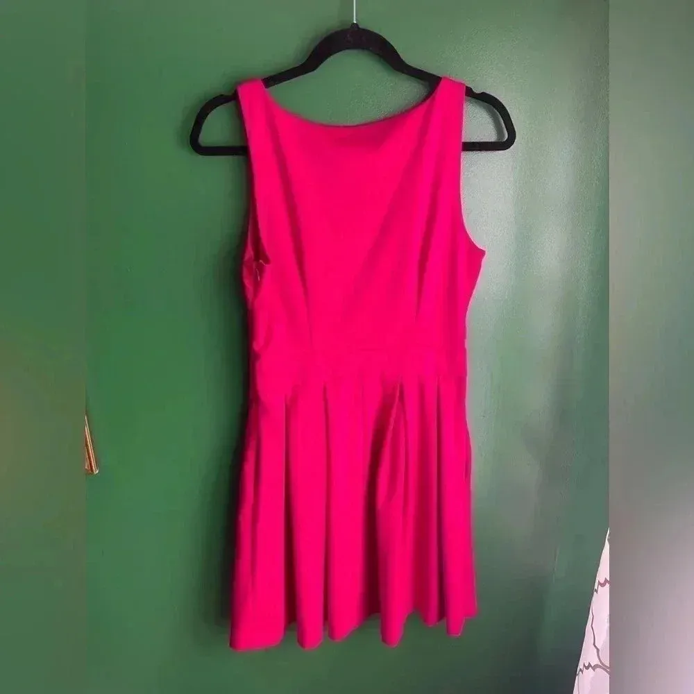 CLEARANCE!! LC Loren Conrad Hot Pink Sleeveless Dress Bow Size 8 EUC!‎ - Image 5