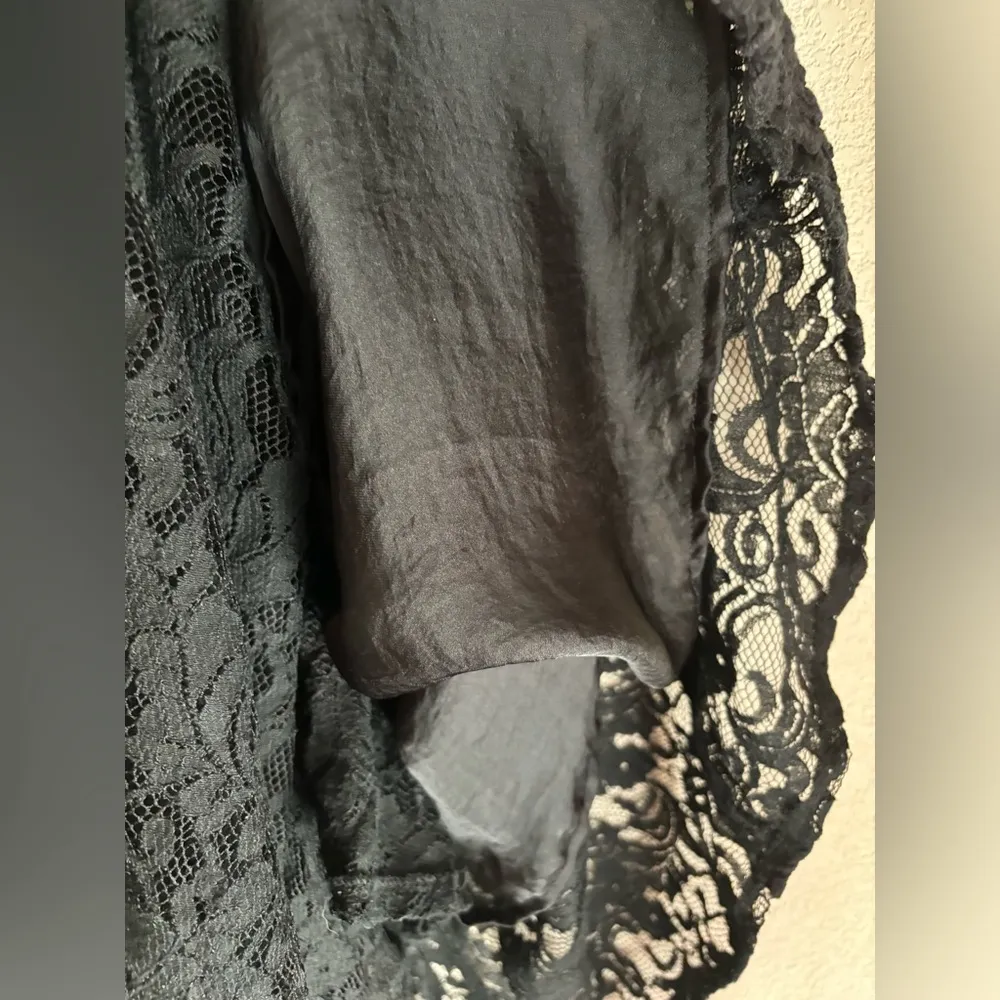 Double D Ranch Wear Black Eyelet & Lace Western Prairie Broom Maxi Skirt S - Image 6