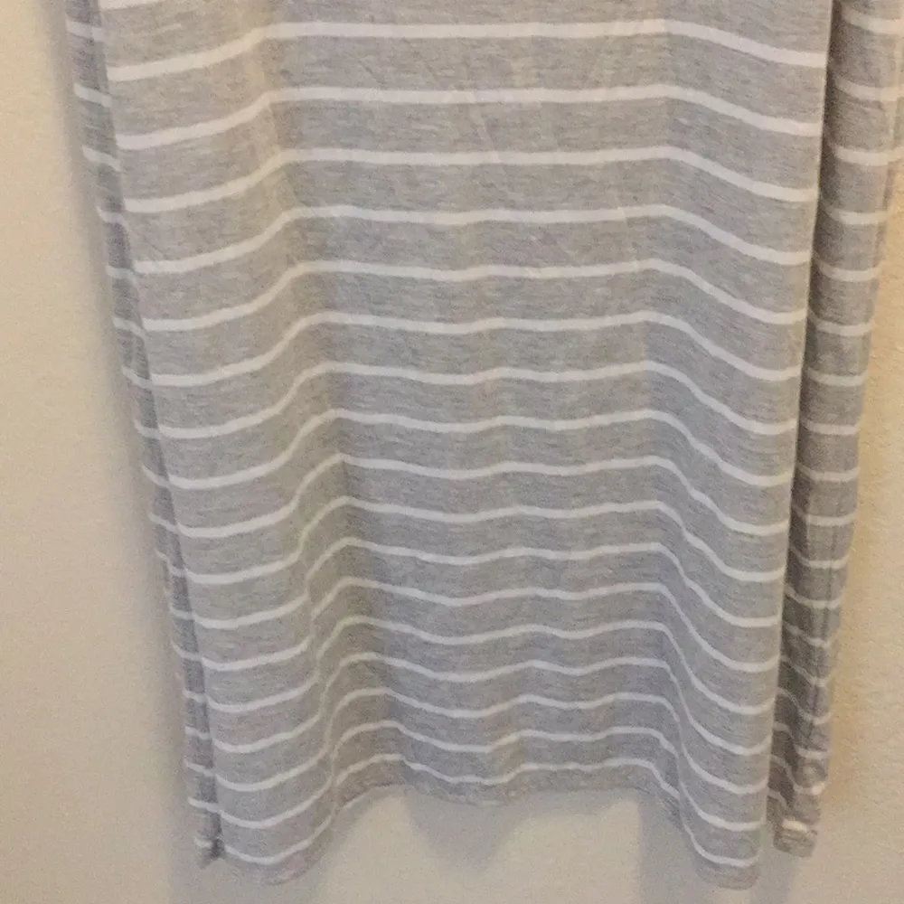 Joe By Joe Boxer Grey & White Y2K Striped Foldover Maxi Skirt Size XL Gray - Image 3