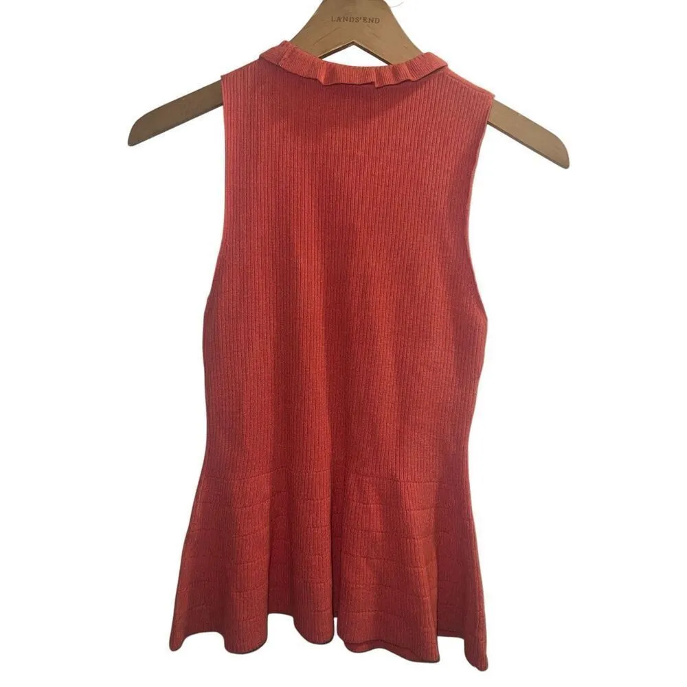 ✨Express Black Lettuce Trim Mock Neck Sweater Sz Small Tank Top✨ - Image 4