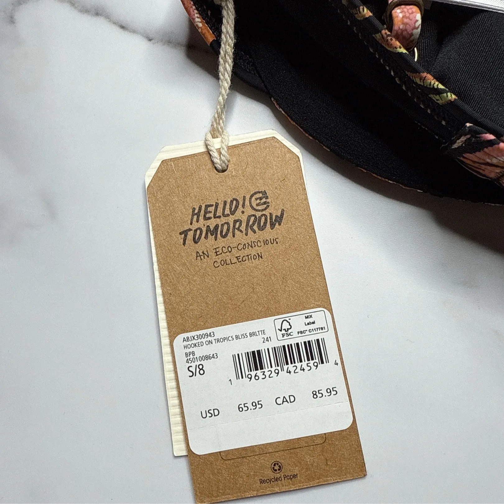 NWT Billabong Hooked On Tropics Bliss Bralette Bikini Top - Image 5