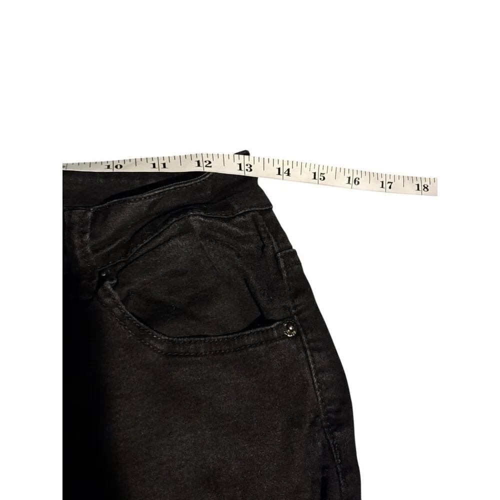 Redfox Women's Distressed Black Jeans - Image 4