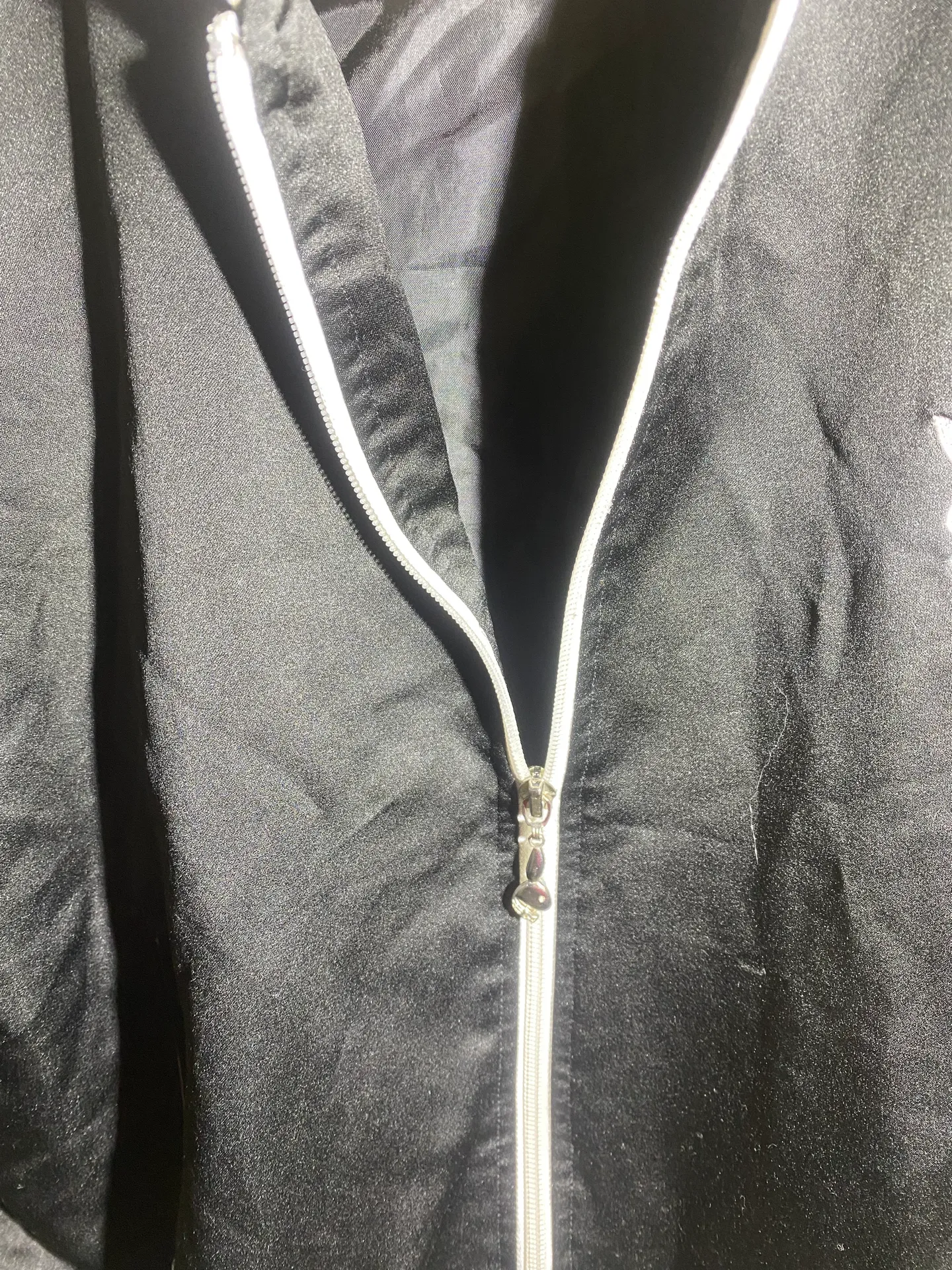 Playboy Vintage  100% Polyester Black & White Bomber Jacket ( L ) - Image 2