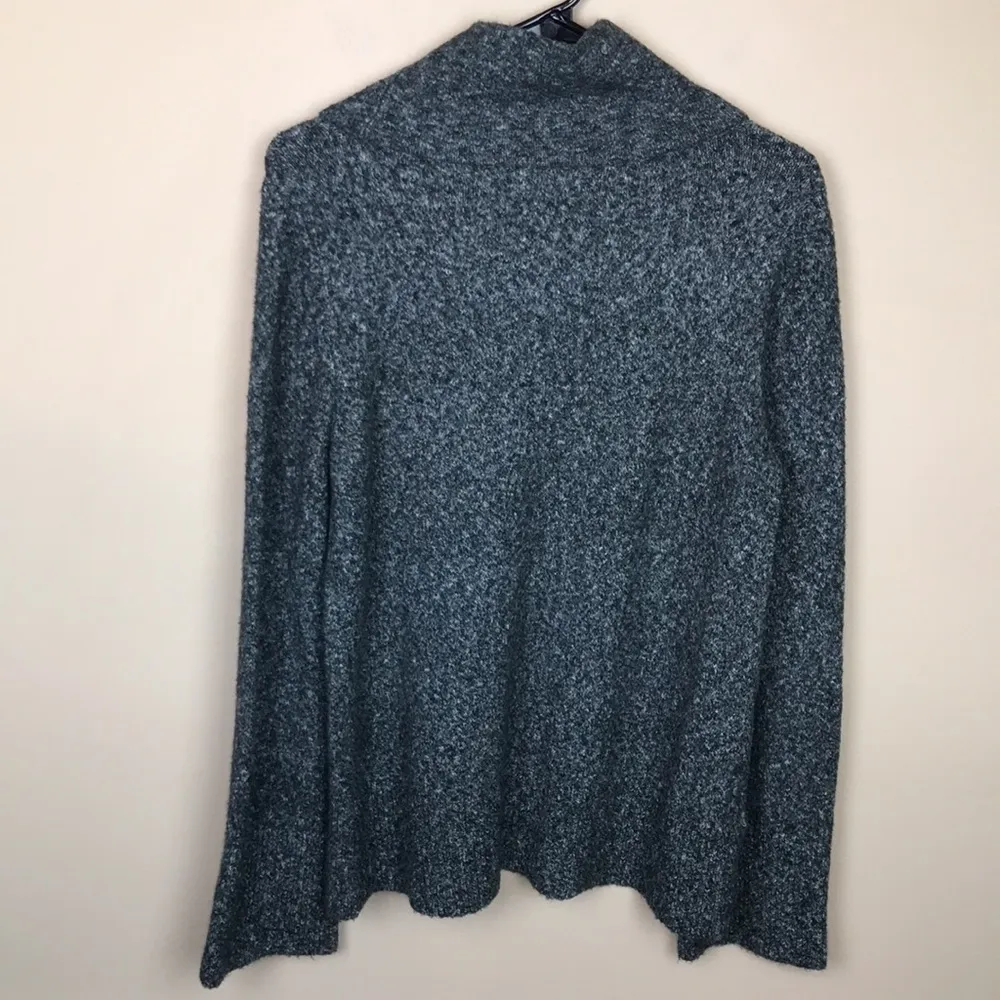 LOFT Women’s Alpaca Blend Gray Knit Cowl Neck Wide Long Sleeve Sweater - Image 5