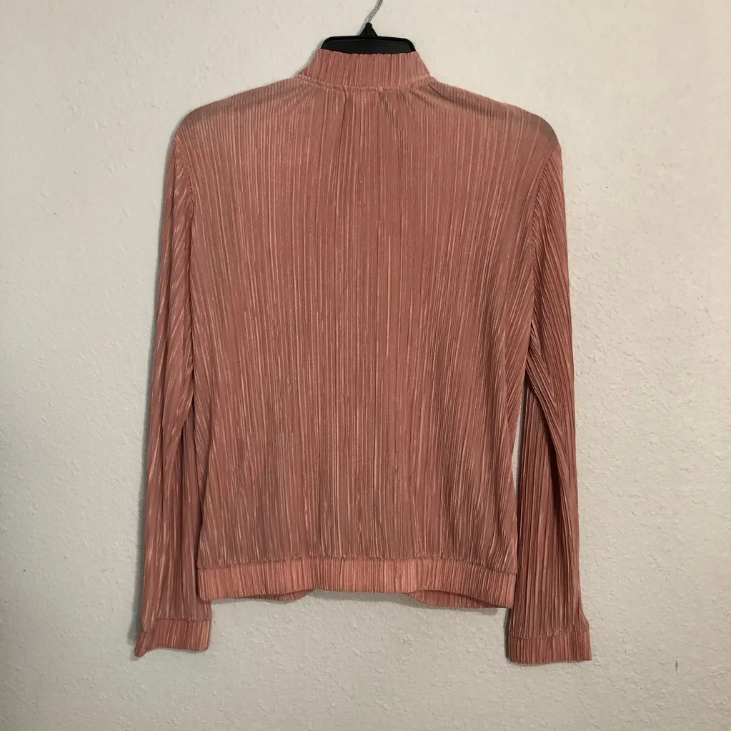Urban Outfitters Eyeshadow Pleated Blush Lightweight Jacket Size XL - Image 5