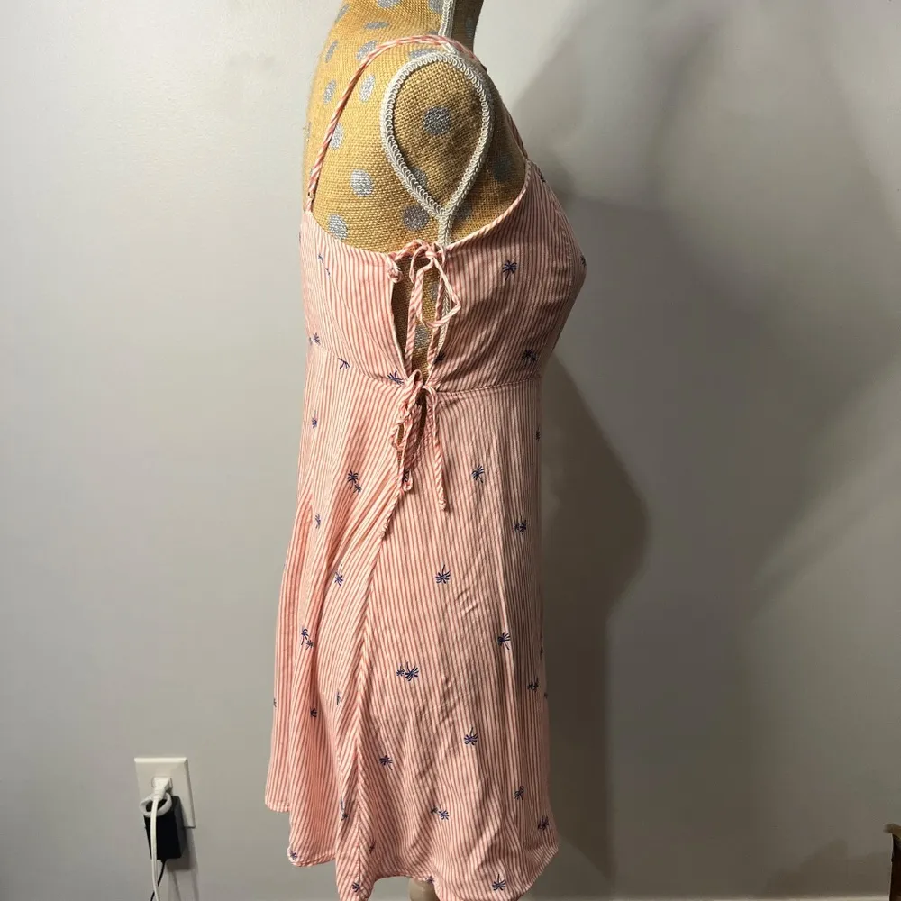 Palm Tress Print Sleeveless Mini Dress Sz M - Image 4