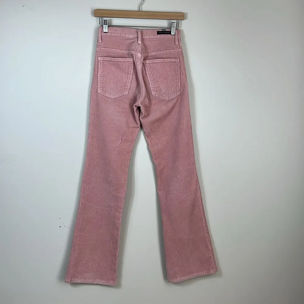 Citizens of Humanity Corduroy Kick Flare Pants Mid Rise Pink‎ Y2K Size 25 - Image 4