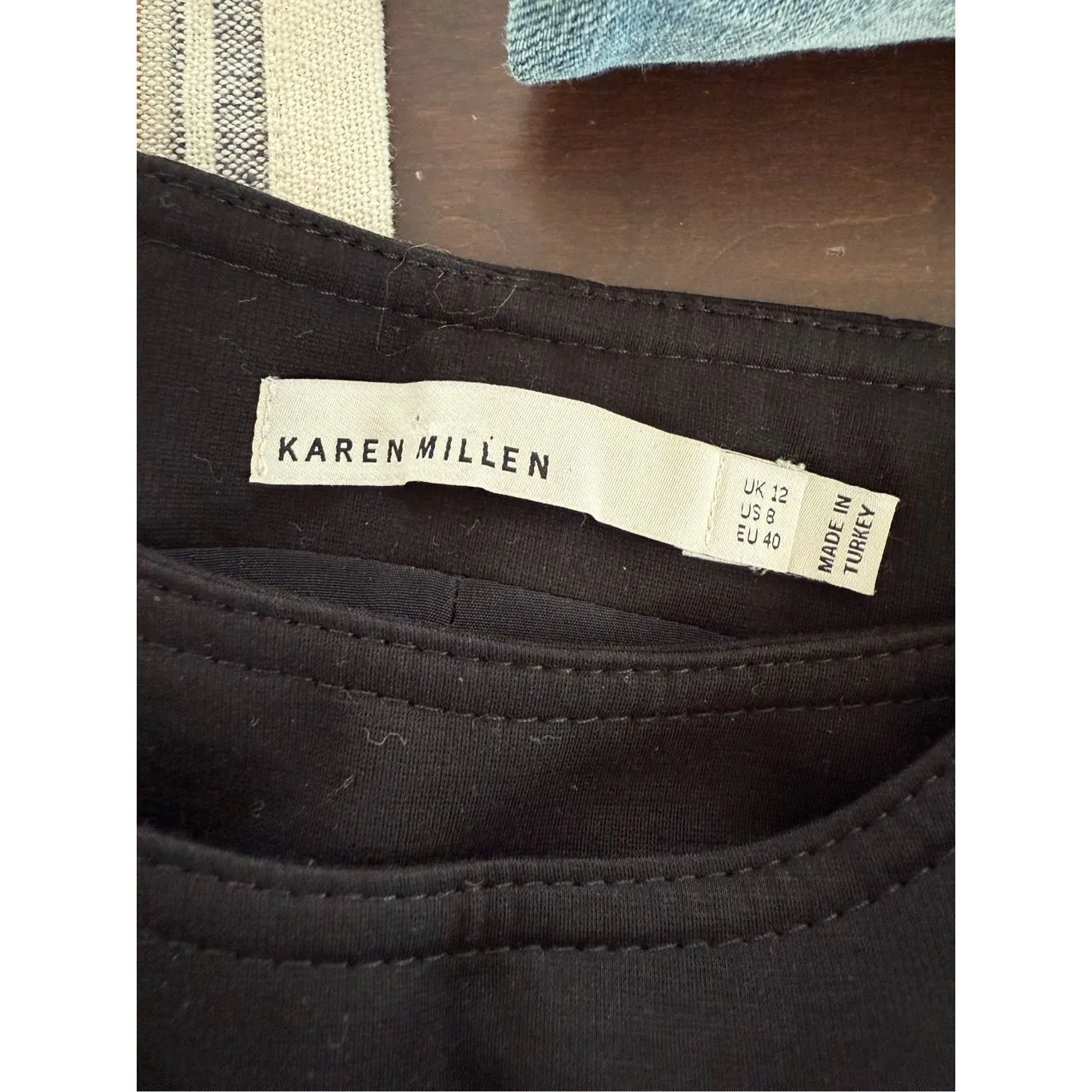 Karen Millen Black Sheath Moto Pencil Dress Silver Offset Zipper Snap $298 8 - Image 11