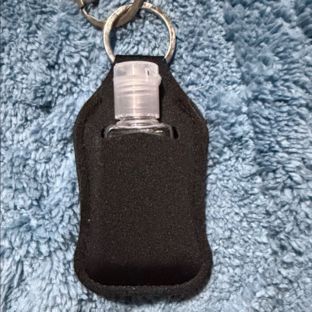 Pink Leopard Print Keychain Set with Black Accents - Image 4